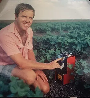 Peter Cull Cotton Field with Neutron Probe