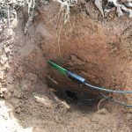 Installed SMT-100 for multi depth soil moisture measurement