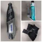 Dremel Drill, Vacuum Grease and Velcro Strips