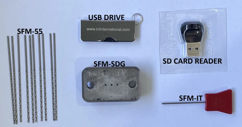 Sap Flow Meter Installation Kit including drill guide, insertion tool, SFM-55 drill bits