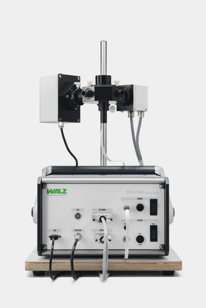 PHYTO-PAM-II with • Multi-Color-Emitter Unit and Photomultiplier-Detector Unit